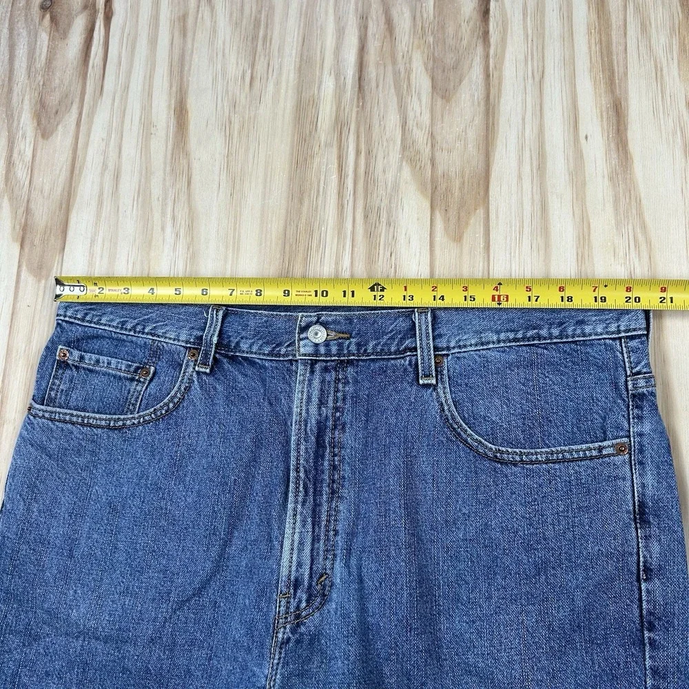Levi's 505 Men's 40x10 Blue Denim Jean Shorts Jorts Relaxed Fit Vintage Casual
